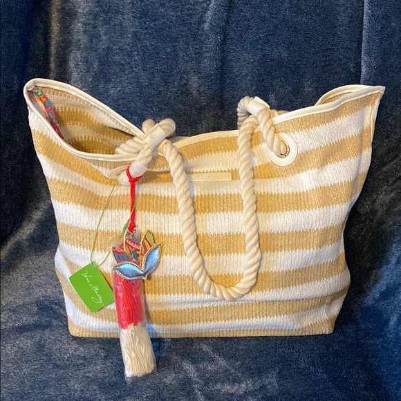 Vera Bradley Nautical Beach Tote Bag - Picture 1 of 17